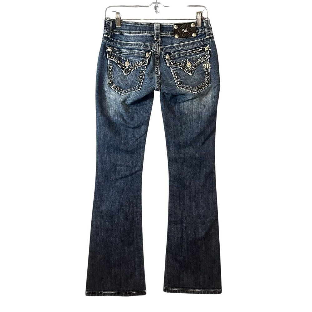 MISS ME JE5454B4R Boot Women's Jeans Size 26x31 Sparkle Sequin